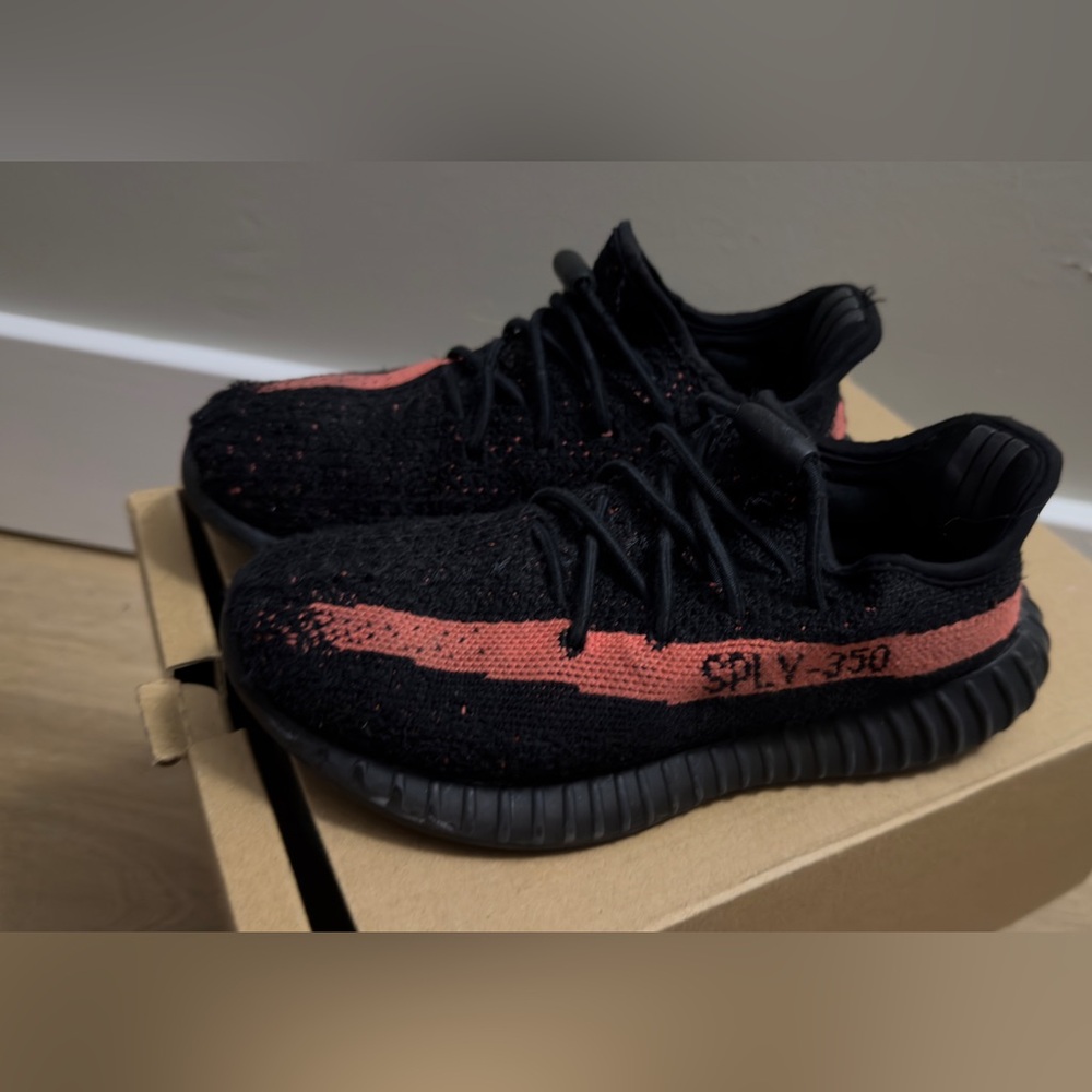 adidas Kids Black and Red Sneakers